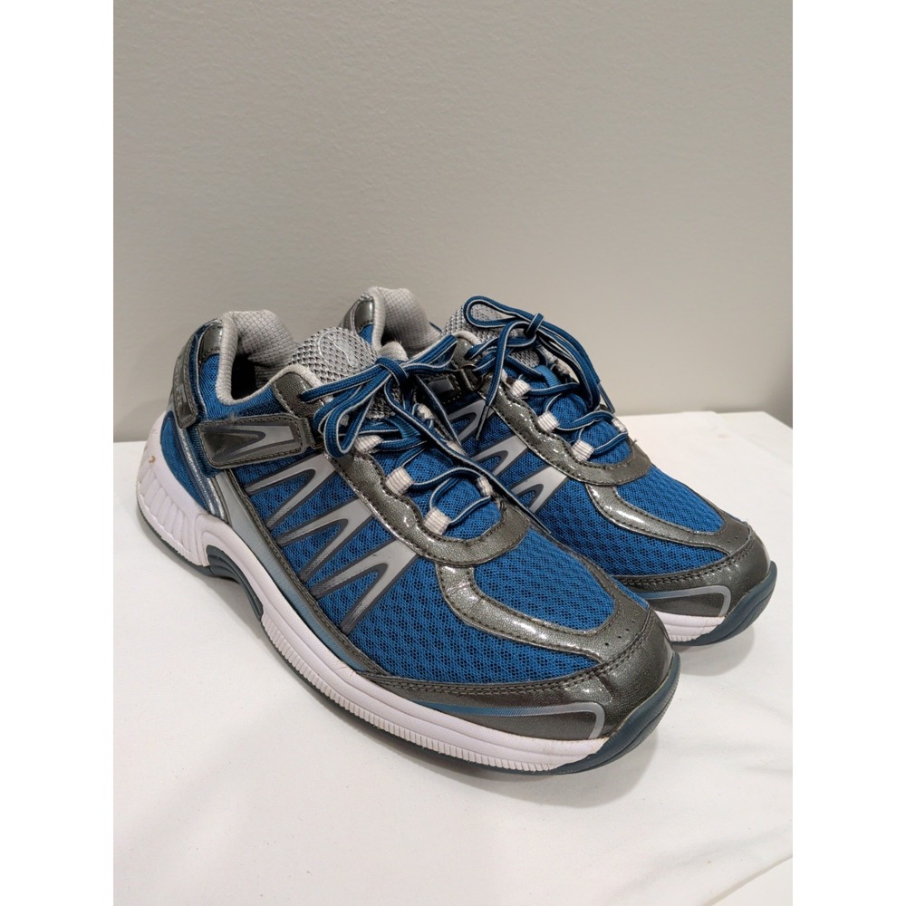 Orthofeet Men's Biofit Gray Blue Orthotic Comfort Shoes Size 8.5 X-Wide 2E